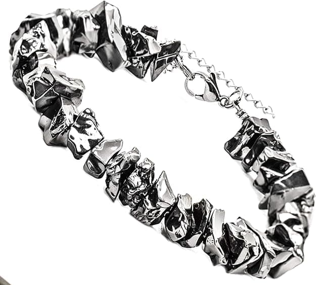 PPulsera premium de Shungite Noble Elite para hombres y mujeres, para equilibrio de chakras de raíz y conexión a tierra